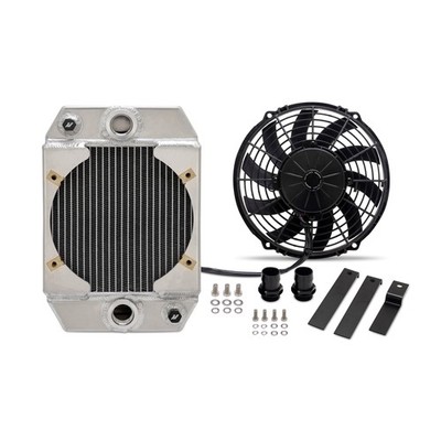 Mishimoto Universal 9'' Drag Race Performance Aluminum Radiator, Natural