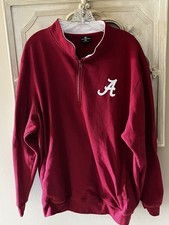 Alabama Crimson Tide Colosseum Quarter-Zip Pullover Jacket/Sweater Mens 2X EUC