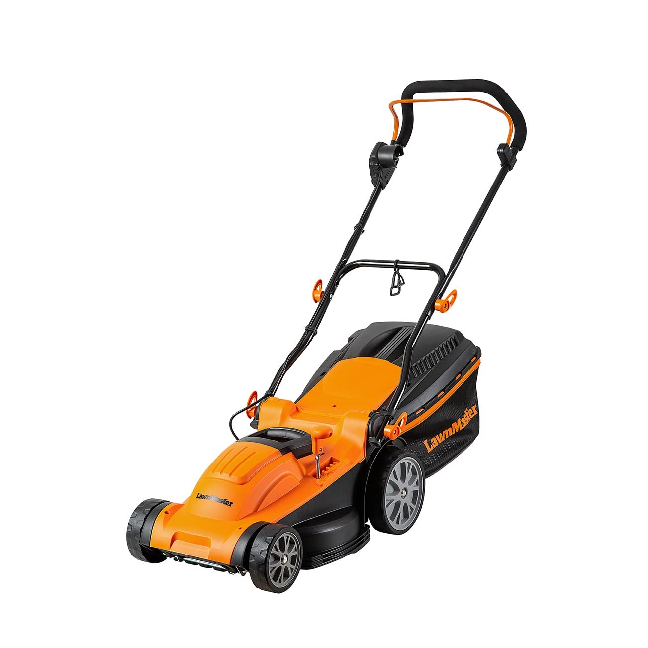 LawnMaster M2EB1637M Tagliaerba Elettrico 1600W 37cm, Altezza di Taglio Regolabi