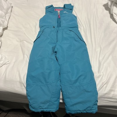 Snozu Snowsuit Bib Overalls, Girls Size 5, Pink Adjustable Ski Suit Snowsuit