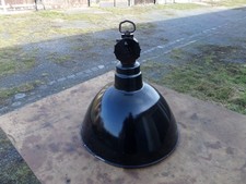 Alte DDR - TGL  Emaille Lampe  Industrielampe Fabriklampe Werkstattlampe E27/E40
