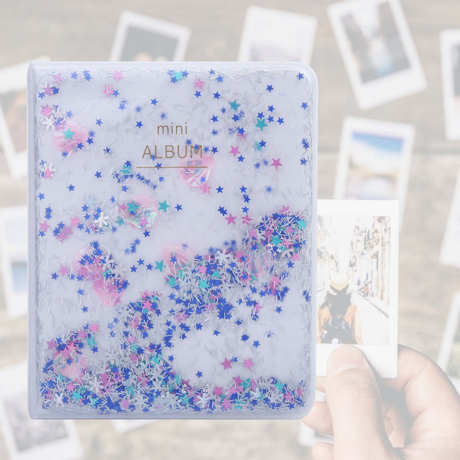64 Pockets Mini Photo Album Beautiful Durable For Photos