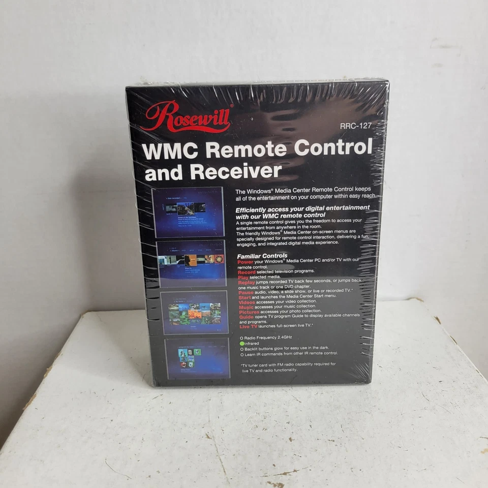 OEM GENUINE ROSEWILL RRC-127 TSGP-IR01 Remote Control New Sealed - Image 2 of 3