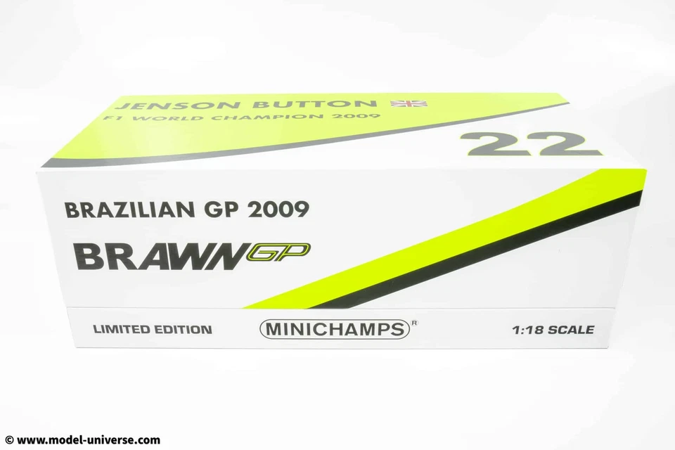 Minichamps - 1:18 Brawn GP BGP001 No.22 Jenson Button World Champion Brazilia... - Image 3 of 4