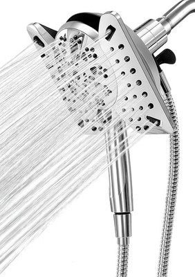 Shower Head with Handheld Shower w/ 9 Spray Settings & 59'' Stainless Steel Hose