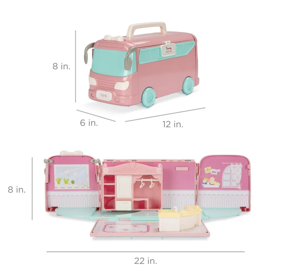 Portable Play Camper  with Tiny Critters, 50 Accessories- NIB - Image 4 of 4