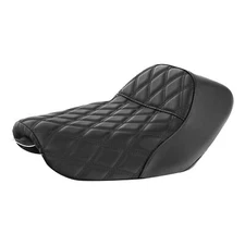 Black Driver Solo Seat Fit For Harley Sportster XL883 1200 48 72 2010-2022 Black