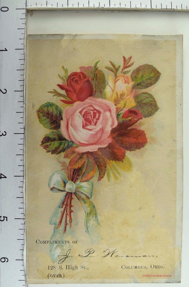 1880's Terry's Scissors and Shears, Columbus Ohio Victorian Trade Card