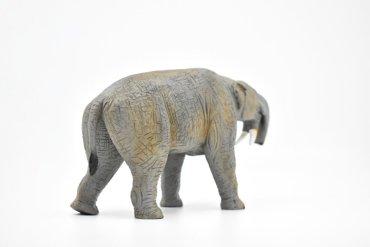 Deinotherium, Extinct Elephant, Museum Quality, Hand Painted, Rubber,  Educational, Realistic, Figure, Model, Replica, Toy, Kids, Educational