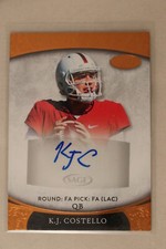 2021 Sage Aspire Football Autograph Bronze Border K.J. Costello Chargers