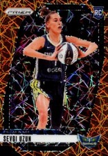 SEVGI UZUN 2024 Panini Prizm WNBA Orange Velocity Prizm RC #92 Dallas Wings