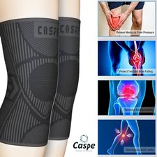 2-Pack Knee Sleeve Compression Brace Support Sport Joint Pain Arthritis Relief