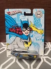 Vtg 2011 Hot Wheels DC Batgirl 59 Cadillac Funny Car Real Rider Comic Retro