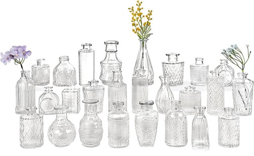 DAUM FRANCE TWISTED CRYSTAL FLOWER VASE 22CM ART GLASS DECOR