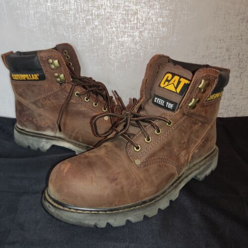 Caterpillar Second Shift Steel Toe Work Boot Sz 1… - image 1