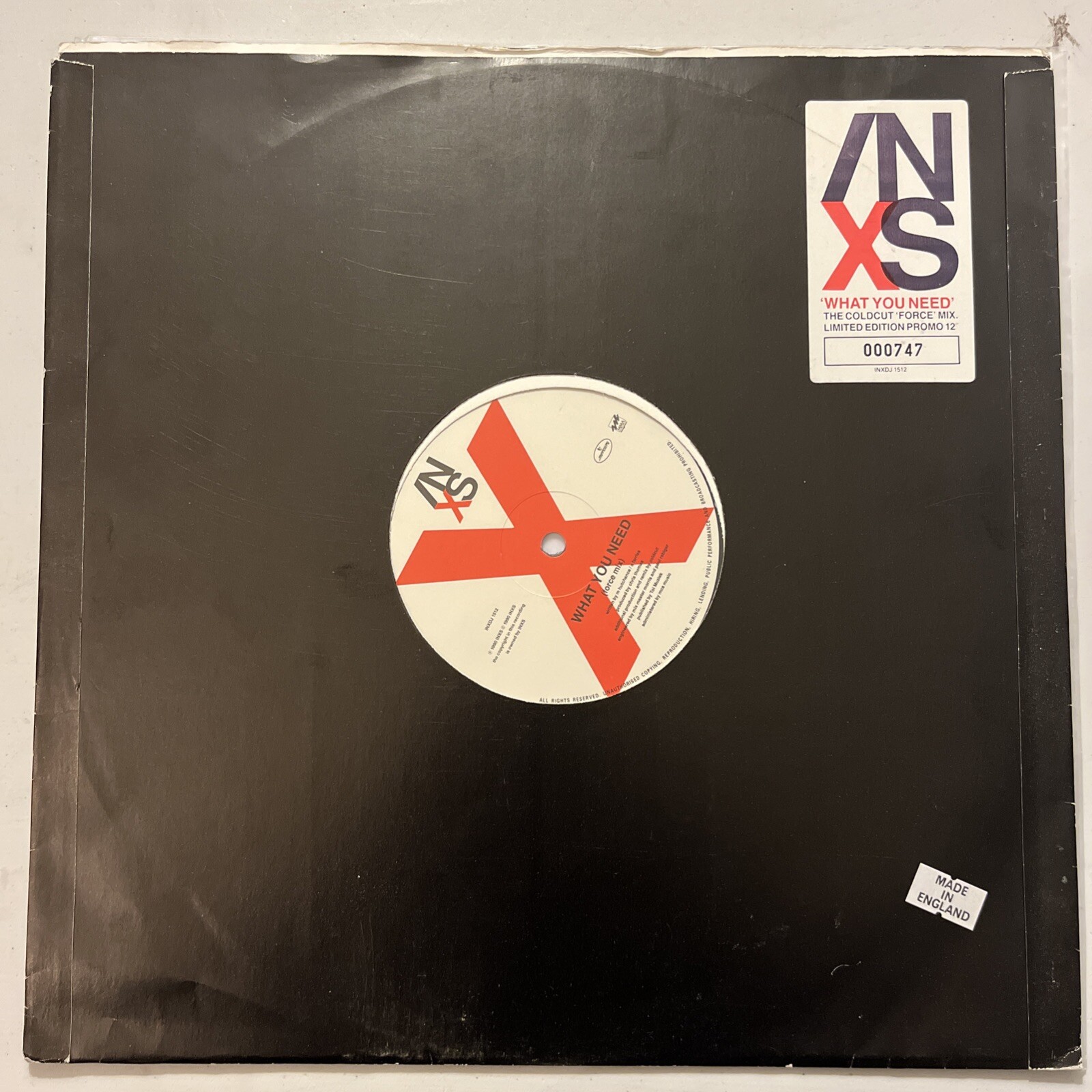 INXS: What You Need 1990 INXDJ-1512 UK Promo 12