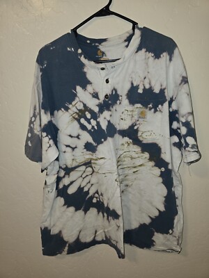 TIE DYE / PAINT  Carhartt T Shirt Mens XL  OG FIT K84 984  WELL WORN CUSTOM