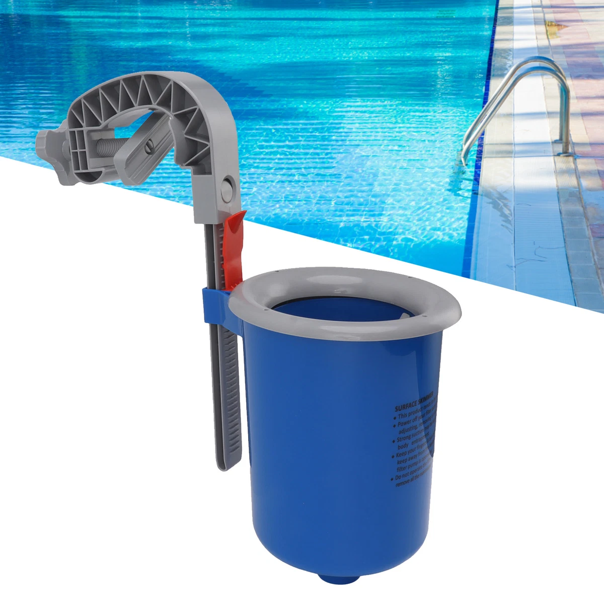 Above Ground Pool Surface Skimmer Blue Wall Mount Pool Surface