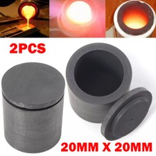 2X 20mm Graphite Ingot Bar Mould Crucible For Melting Metal Casting Refining USA