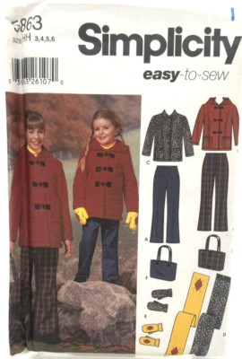 Simplicity Easy-To-Sew Pattern #5863 - Mixed Lot (Size 3-6)