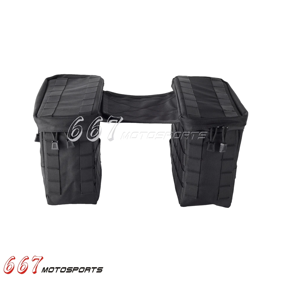 Для Harley Sportster Softail Dyna задняя седельная сумка клуб стиль нейлоновая сумка регулируемая - Изображение 2 из 4