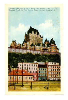 Quebec Canada Postcard  Chateau Frontenac c1920