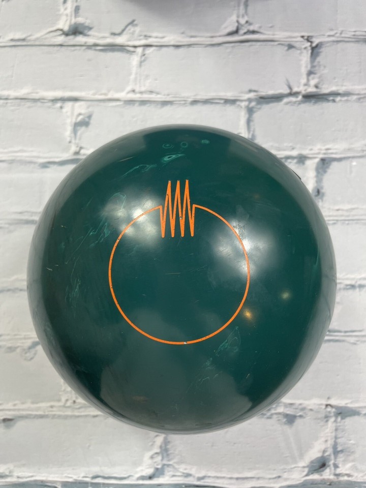 BRUNSWICK Forest Green Solid Quantum Bowling Ball Drilled Weight 15lb