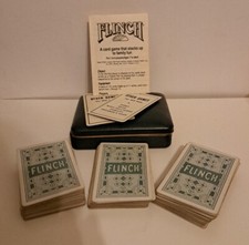 Vintage Flinch Card Game With Case Parker Brothers 149 Cards And Instructions