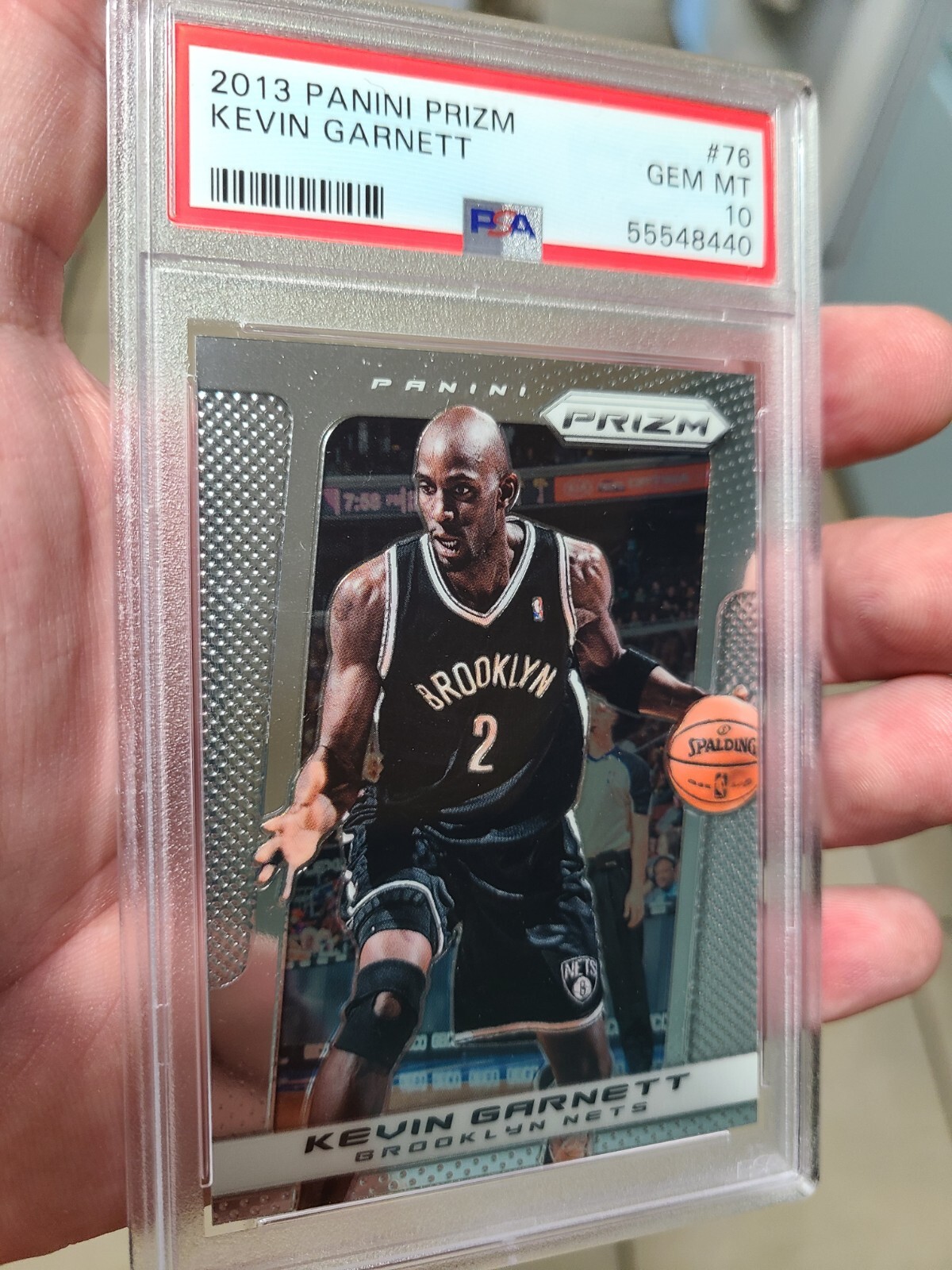 2013-14 Panini Prizm - #76 Kevin Garnett PSA 10 Brooklyn Nets