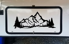 Mountains Forest Scene Vinyl Decal V4 Camper Rv Travel Trailer Graphics Sticker Mountains Forest Scene Vinyl Decal V4 Camper Rv Travel Trailer Graphics Sticker