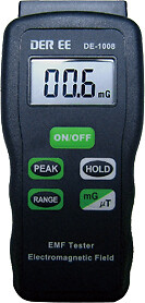 DER EE DE-1008 Multi-Field EMF Tester Gauss Meter Electromagnetic Field Detector