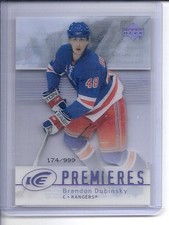 07-08 2007-08 UPPER DECK ICE BRANDON DUBINSKY ROOKIE RC /999 168 NEW YORK RANGER