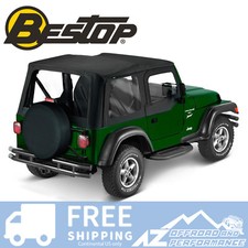 Bestop Replace A Top Half Door Skins Blk Diamond For 03-06 Jeep Wrangler Tj