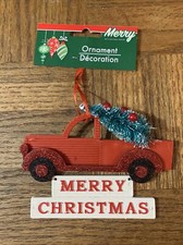 Merry Christmas Ornament Truck