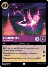 Lorcana Archimedes - Electrified Owl 47/222 Shimmering Skies NM