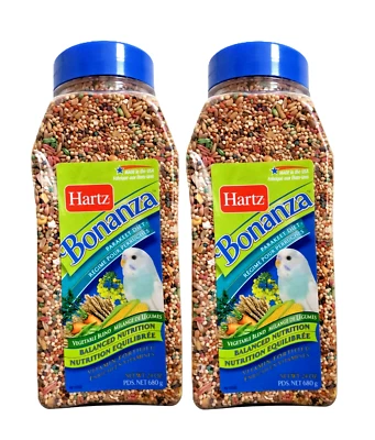 Hartz Bonanza Parakeet Diet Bird Vegetable Blend Bottle - 24 Oz Set of 2