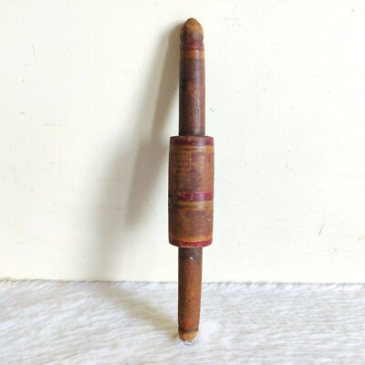 Vintage Primitive Handgefertigte Tortilla Brot Bäcker Holz Nudelholz 49