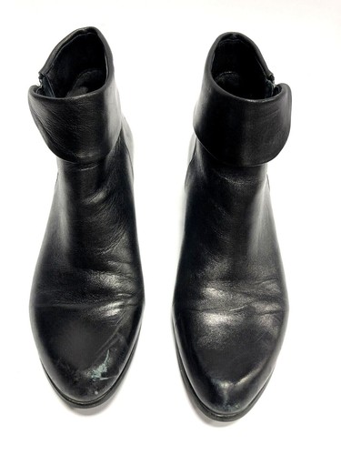 Spring Step Stockholm Black Leather Zip Up Boot Womens EUR39 US8.5 M - Picture 4 of 9