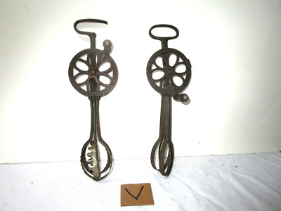 Antique Holt and Dover Stamping egg beaters