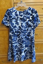 Women's Michael Kors blue and white tie-dye dress size 10 brand new NWT $200