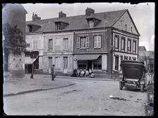 France Pharmacy Vintage Car C1910 Photo Negative Plaque