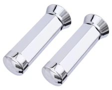 ALTALINE All Square Chrome Handlebar Grips Beach Bike Lowrider Bicycle Chopper