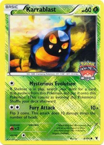 Karrablast - 8/101 - Pokemon Noble Victories Championship Series Card LP