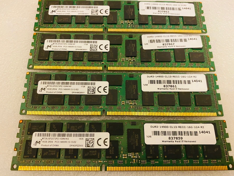 32GB 64GB Mac Pro late 2013 Memory PC3-14900R 1866MHz Registered Lot Server RAM - Image 3 of 4