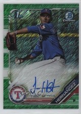 2019 Bowman Green Shimmer Refractor 92/99 Jonathan Hernandez #CPA-JH Auto 1cc7