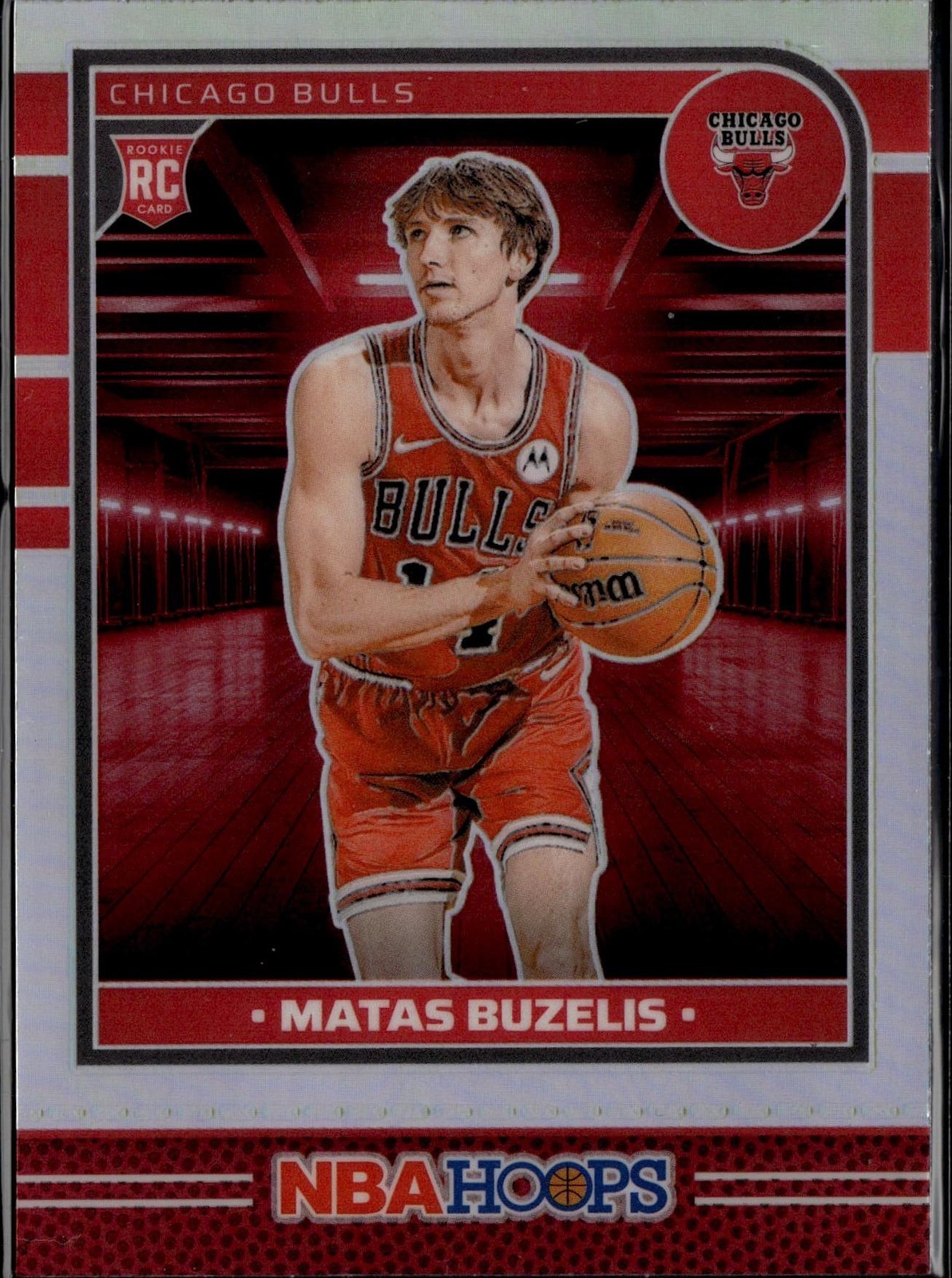 2024-25 Hoops #241 Matas Buzelis Premium Prizms Silver