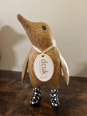 DCUK THE DUCK COMPANY  WOODEN PENGUIN LOUISE 6.5''