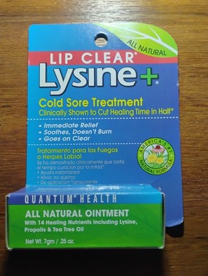 Quantum Health Lip Clear Lysine Cold Sore Treatment 0.25 oz Ointment