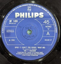 The Four Seasons - Opus 17 (Don't You Worry 'Bout Me) - - 7"