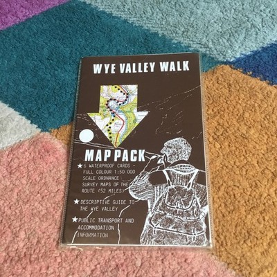 WYE VALLEY WALK . MAP PACK . Rare vintage leaflet . Fast free shipping